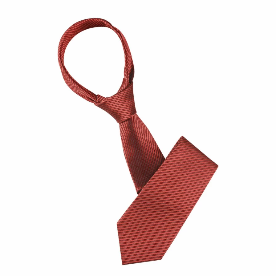 Solid Color Self-Tied Striped Neck Tie for Men – Formal Graduation Suit Tie