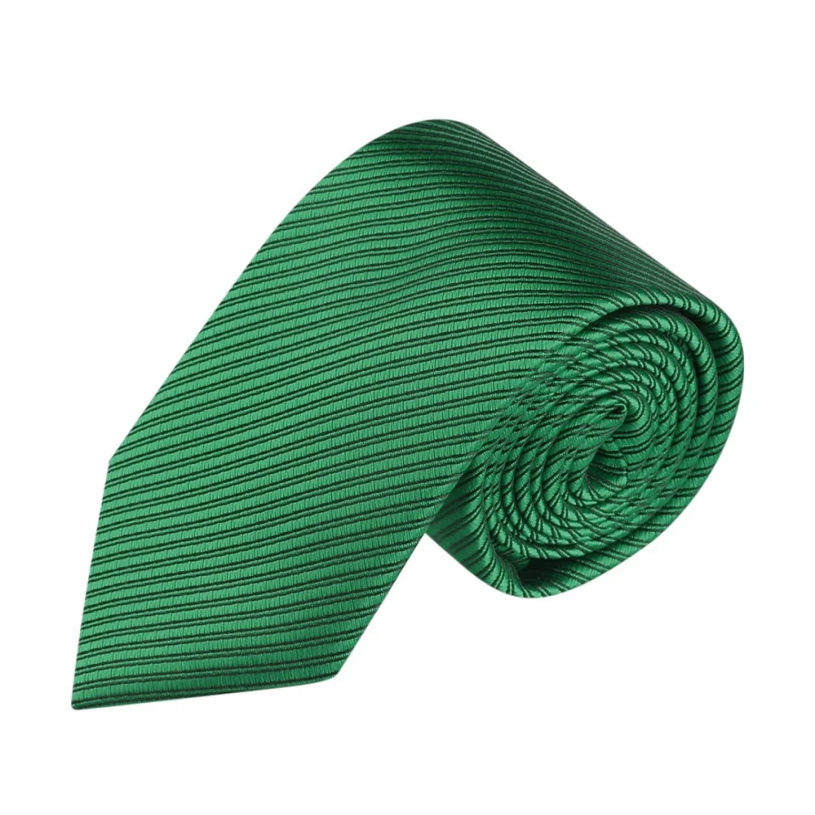 Solid Color Self-Tied Striped Neck Tie for Men – Formal Graduation Suit Tie
