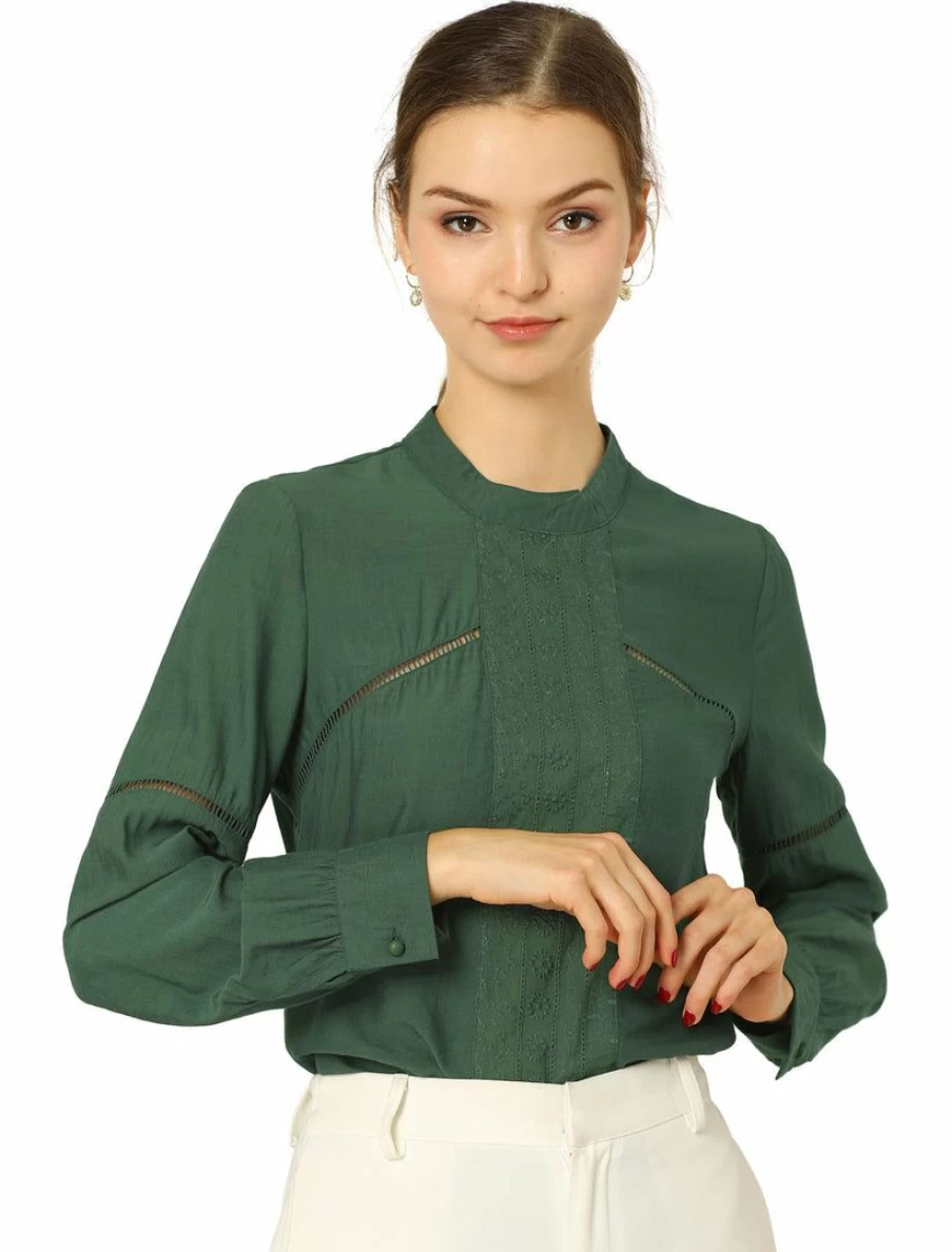 "Boho Floral Embroidered Peasant Blouse for Women - Crew Neck Bohemian Tops"