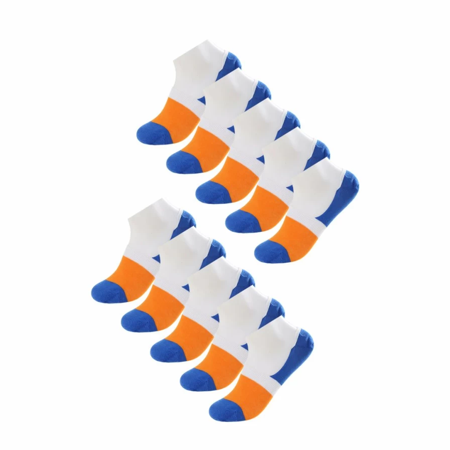 Allegra K Men's 10 Pack Black No Show Socks with Silica Gel Grips - Invisible Nonslip Low Cut Ankle Socks
