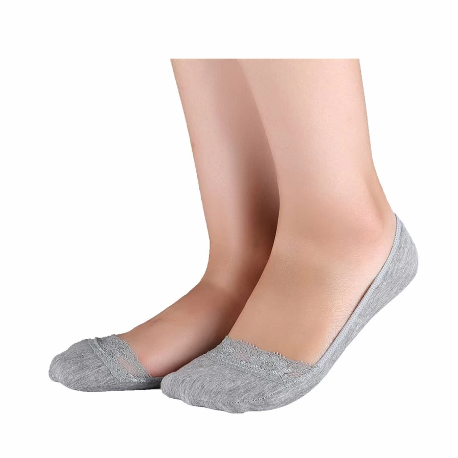 Women's 10-Pack Floral Lace Low-Cut Boat Line Socks - Assorted Colors, Comfortable & Breathable Flat Decor Socks for Daily Wear