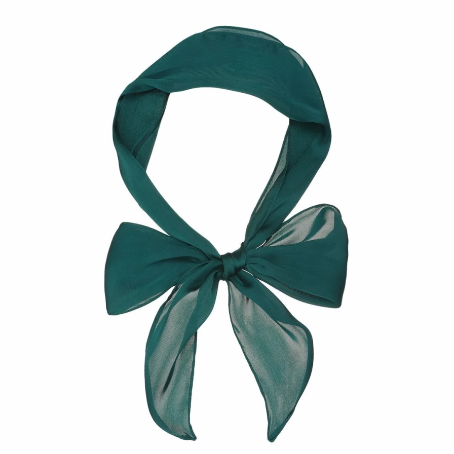 Allegra K Women's Solid Color Skinny Scarf Long Lightweight Neckerchief Hair Band Fashion Accessory