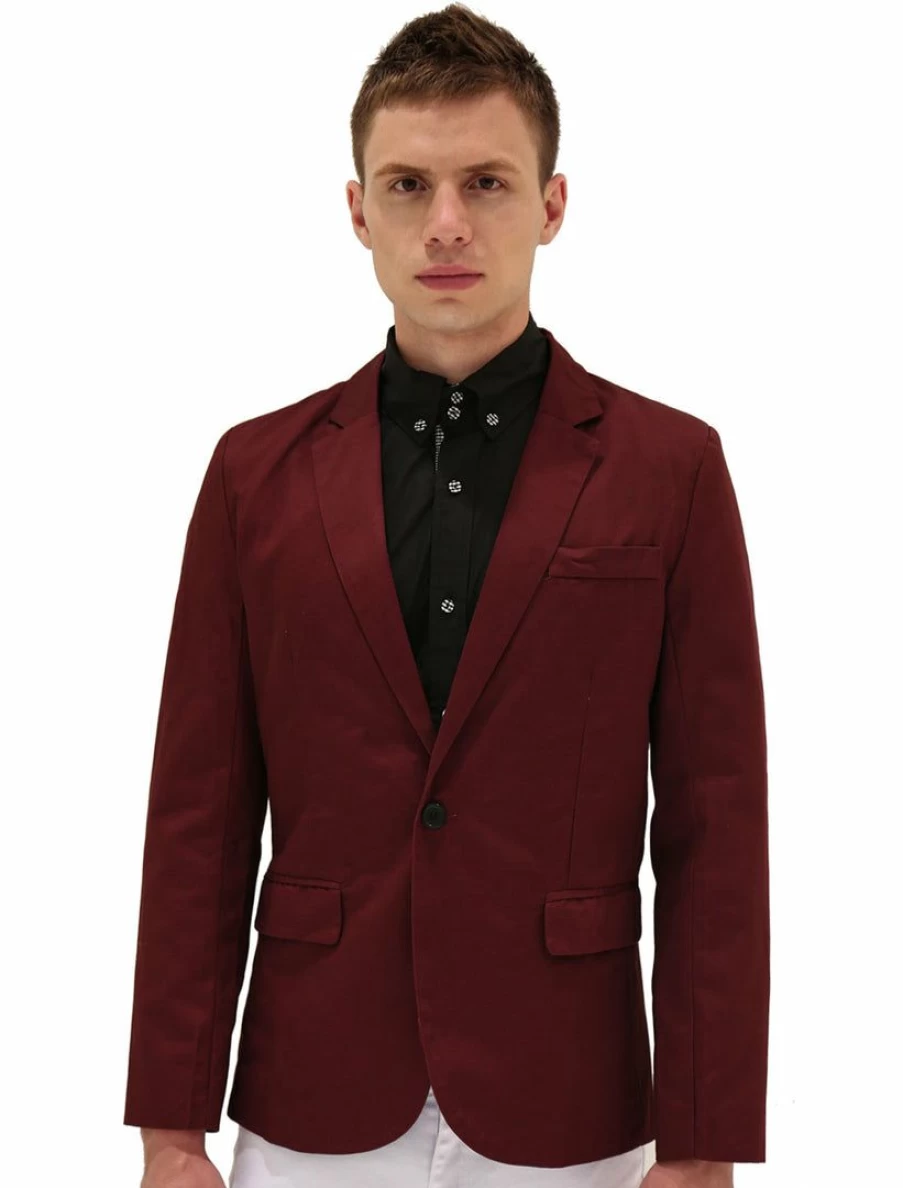 Men's Slim Fit Lightweight Notched Lapel Casual Blazer Sport Coat for Stylish Outfits