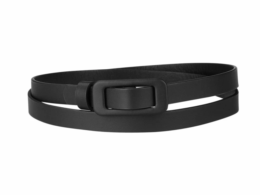 "Stylish Thin Rectangle Buckle Waist Belt for Jeans & Dresses – Adjustable Plus Size Fashion Accessory"