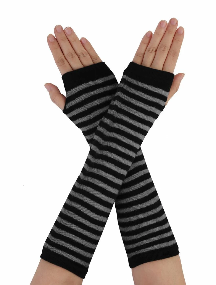 Women's Winter Knitted Fingerless Gloves Long Arm Warmers Elbow Cold Weather Accessories