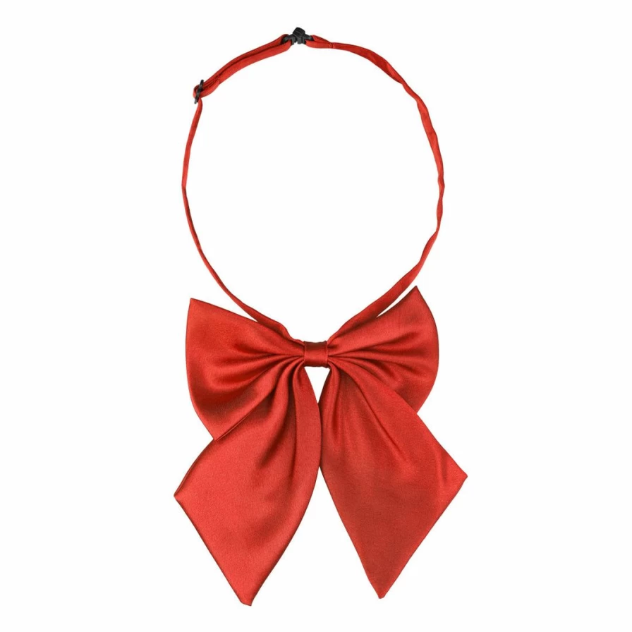 Adjustable Solid Color Pre-Tied Bow Tie for Women & Men - Costume & Uniform Accessory