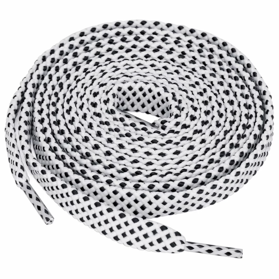 3 Pairs Double Layer Polka Dot Shoelaces for Sneakers & Sports Shoes - Casual Flat Hollow Design Fashion Accessories