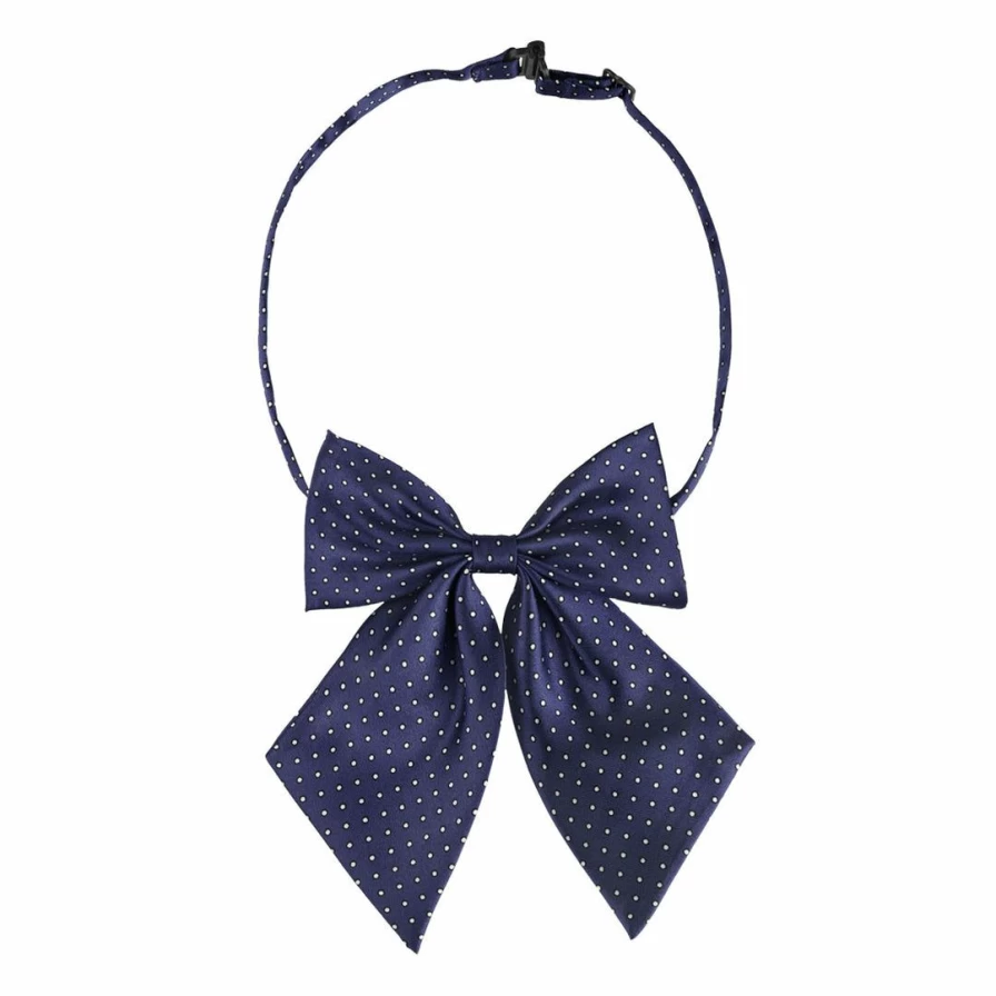 "Adjustable Pre-Tied Bow Tie with Dots Design for Women & Men – Stylish and Versatile Neck Accessory"