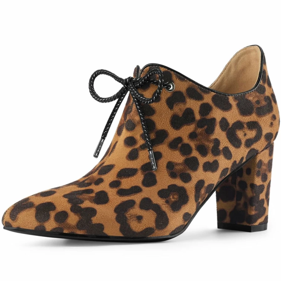 Women's British Style Block Heel Oxford Shoes by Allegra K - Classic Comfort & Elegant Design