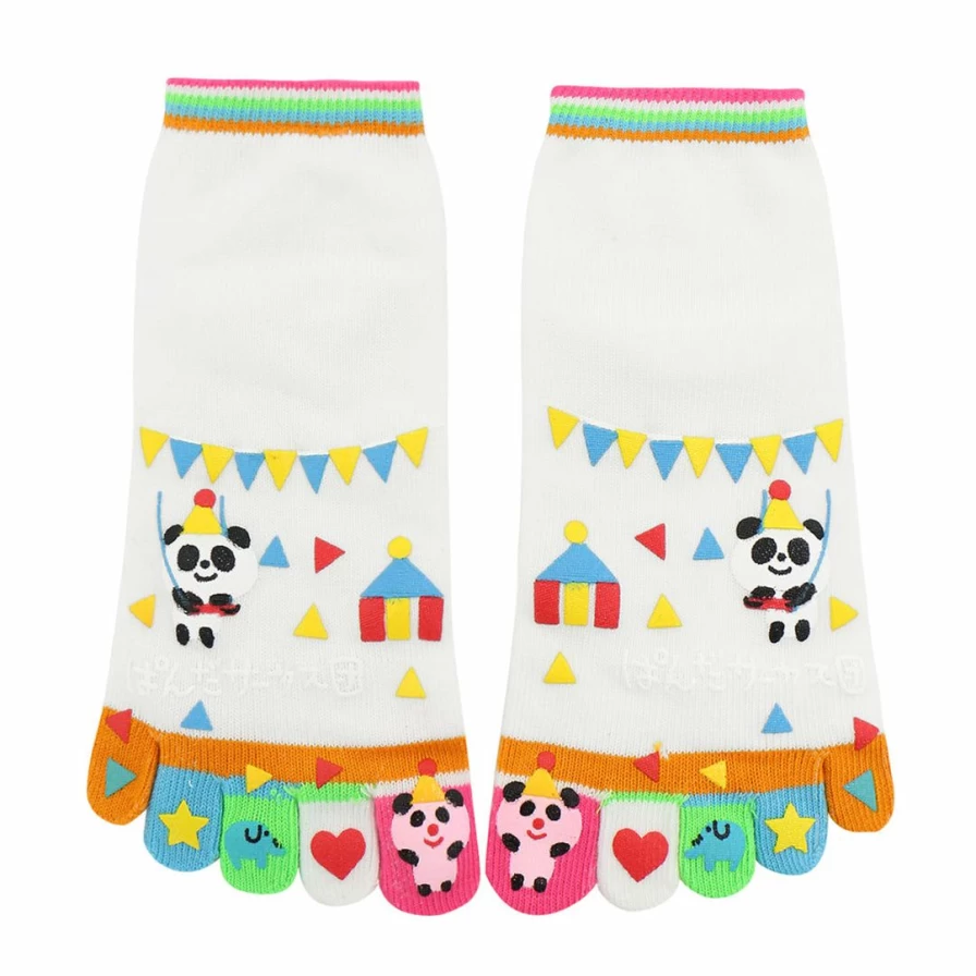 Allegra K Women's Yellow Cartoon Print Stretchy Low Cuff Toe Socks Accessories