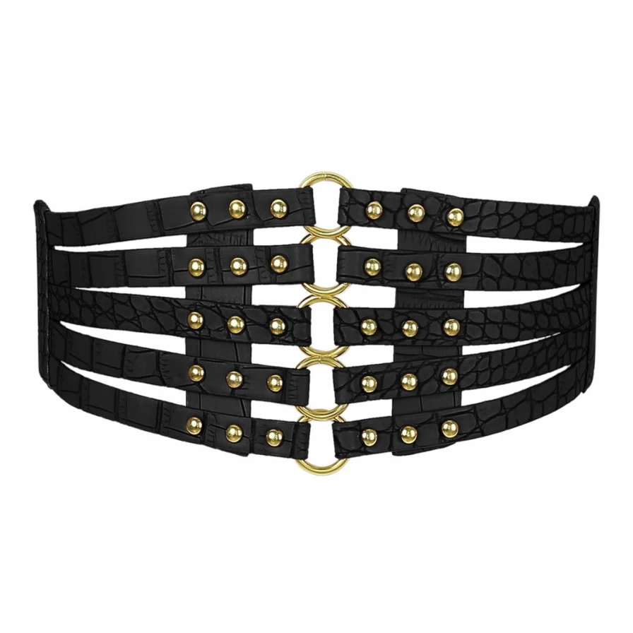 Vintage Wide Elastic Waist Belt for Women - Corset Style Accessory for Dresses
