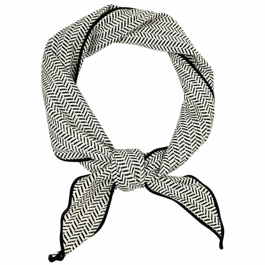 Women's Geometric Stripe Printed Triangle Head Wrap Scarf - Stylish Neckwear & Hair Accessory