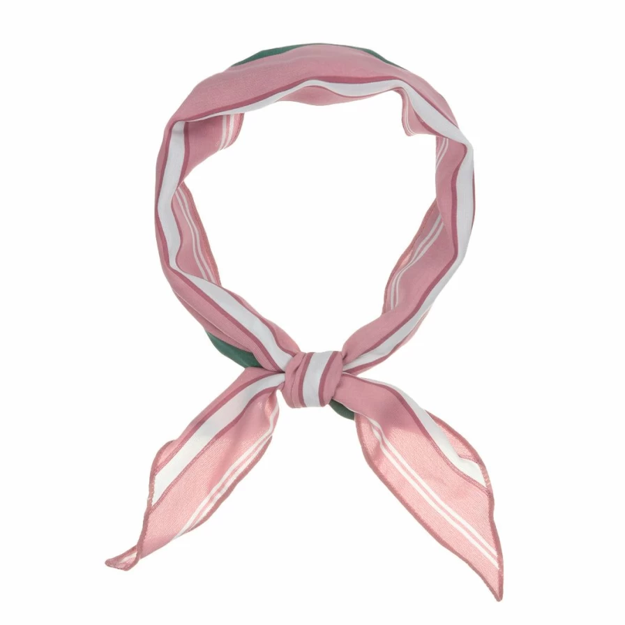 Women's Geometric Stripe Printed Triangle Head Wrap Scarf - Stylish Neckwear & Hair Accessory