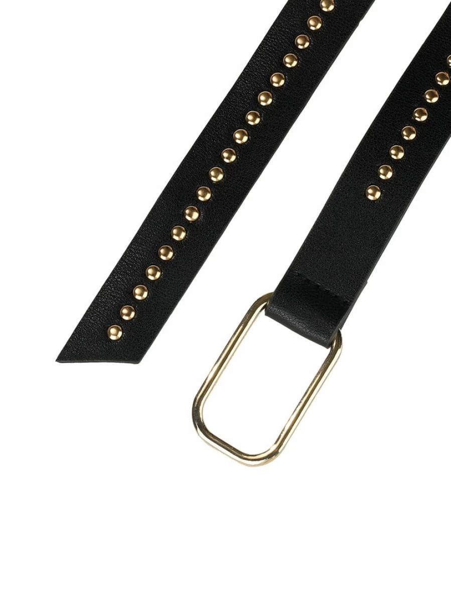 Allegra K Women's Black Skinny Waist Belt with Metal Buckle - Adjustable Dress Belt for Stylish Accessories