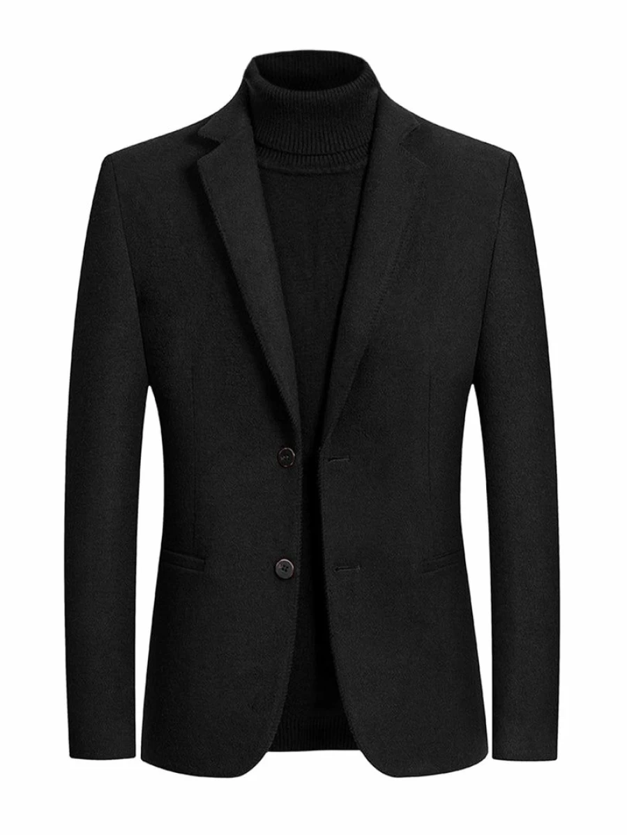 Men's Slim Fit Single Breasted Casual Blazer for Business & Sports | 2-Button Tailored Suit Jacket