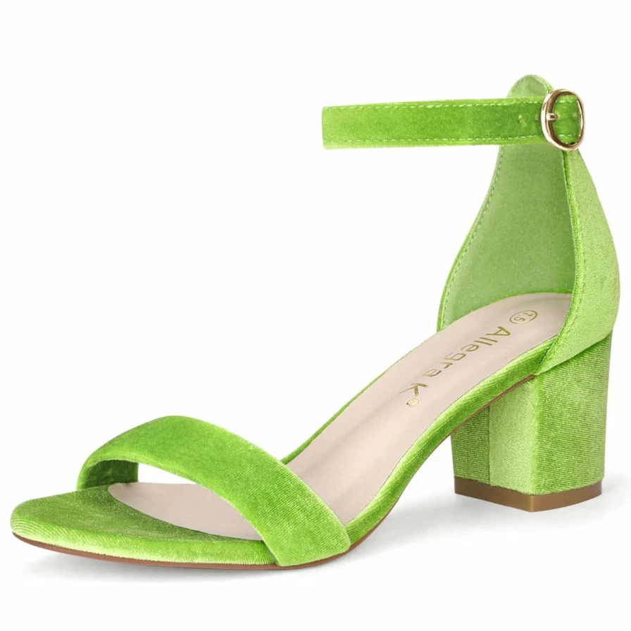 Women's Open Toe Ankle Strap Sandals with Block Heel - Comfortable & Stylish Summer Footwear