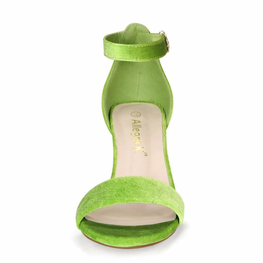 Women's Open Toe Ankle Strap Sandals with Block Heel - Comfortable & Stylish Summer Footwear
