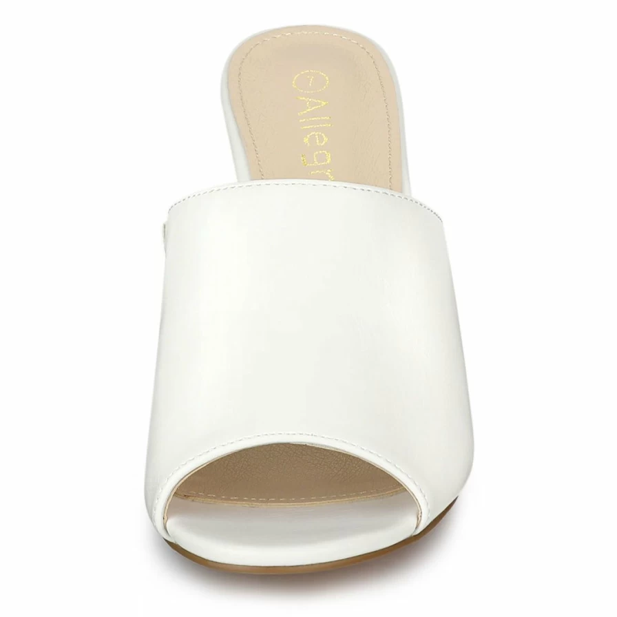 Women's Slip-On Block Heel Slide Sandals - Comfortable & Stylish Summer Footwear