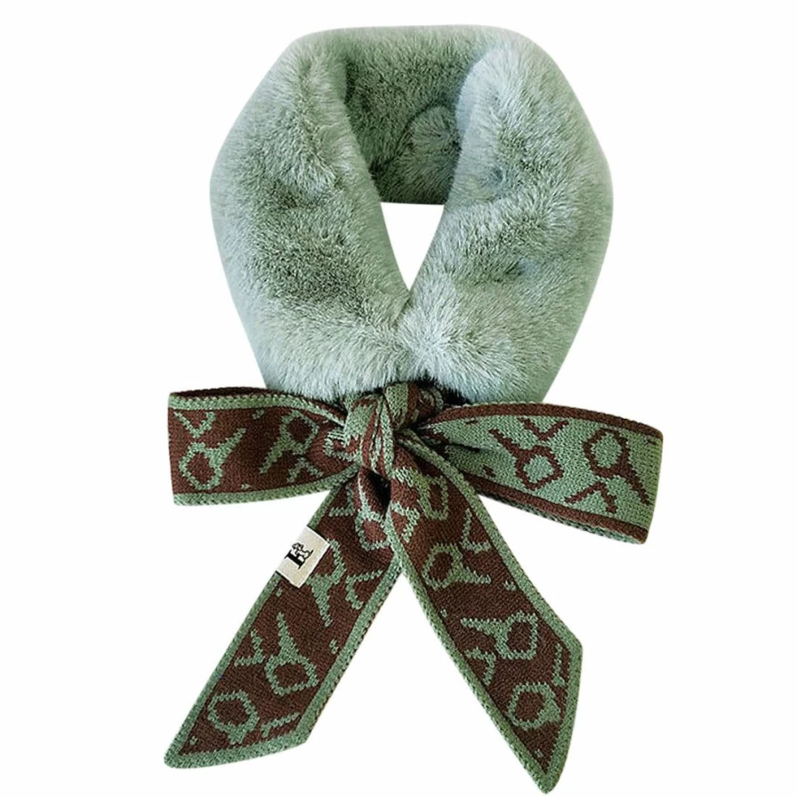 Luxury Faux Fur Winter Scarf for Women - Plush Neck Warmer Shawl Wrap Fashion Accessory