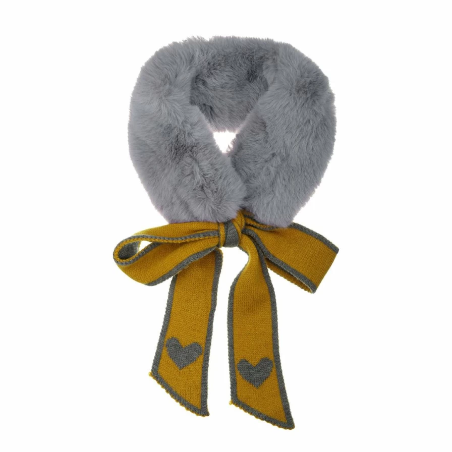 Luxury Faux Fur Winter Scarf for Women - Plush Neck Warmer Shawl Wrap Fashion Accessory