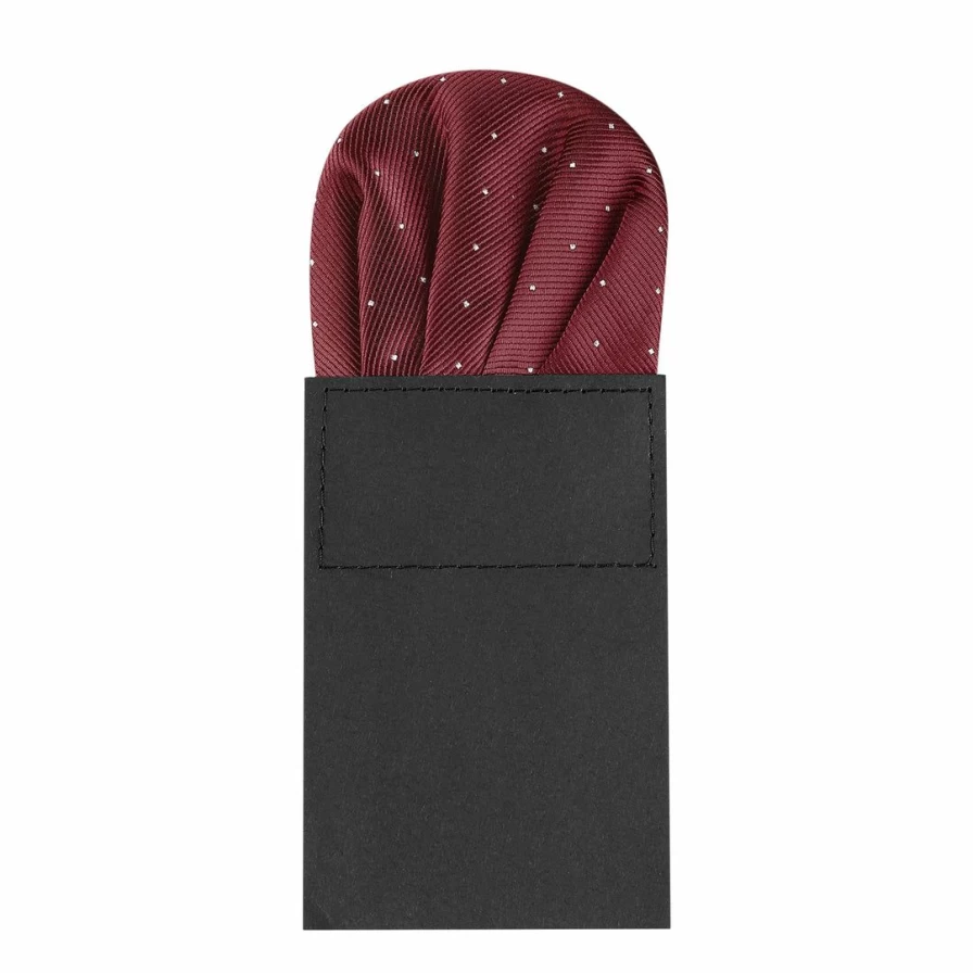 Men's Polka Dot Pocket Squares – Pre-Folded Stain-Resistant Silk Accessories for Suits